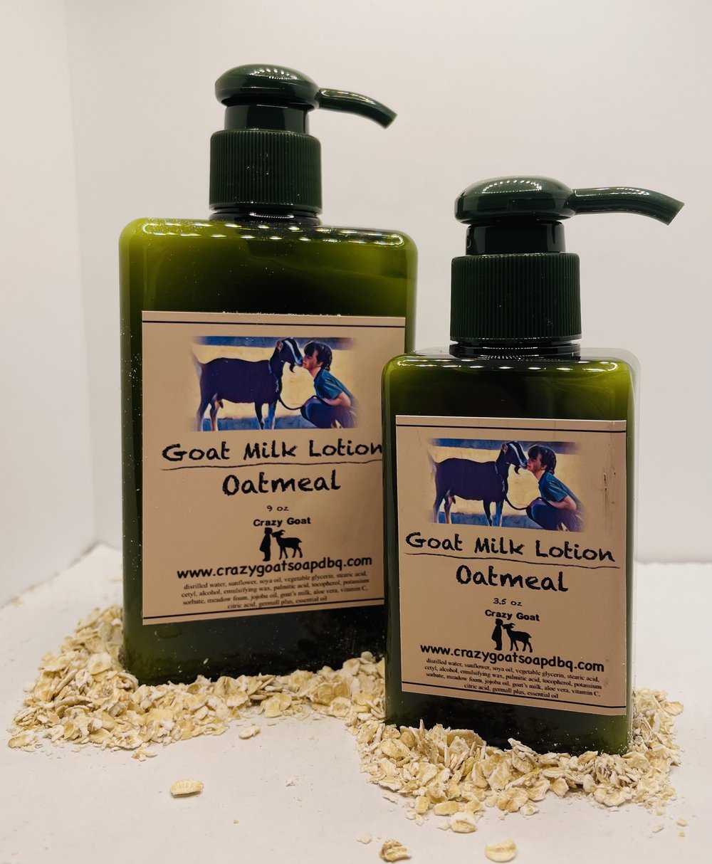 Crazy Goat milk lotions 9.0 oz