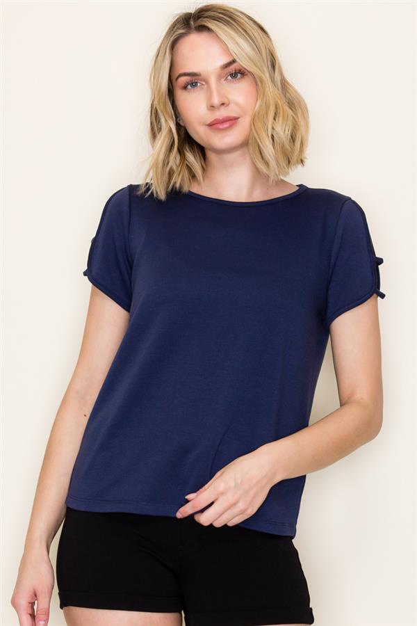 Aiden various cut out sleeve top small to xl