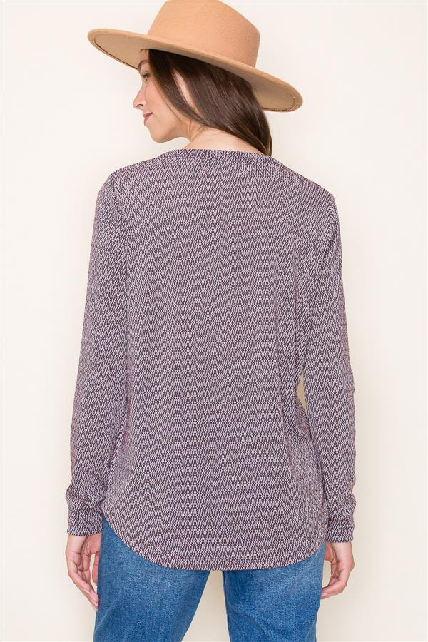 Betty plum textured top small to xl