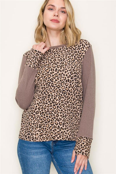 Leo print top small to xl