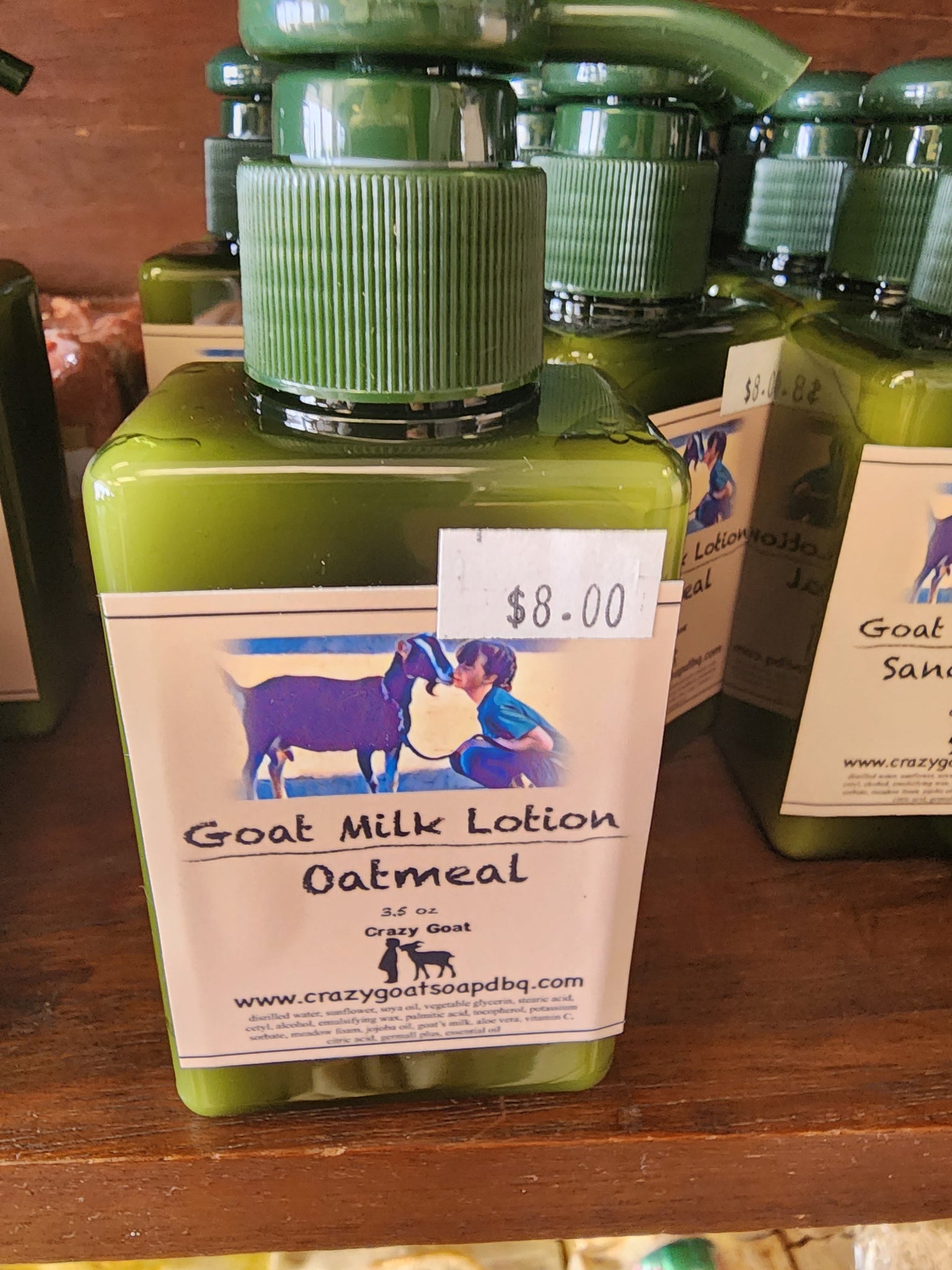 Crazy Goat milk lotions 9.0 oz