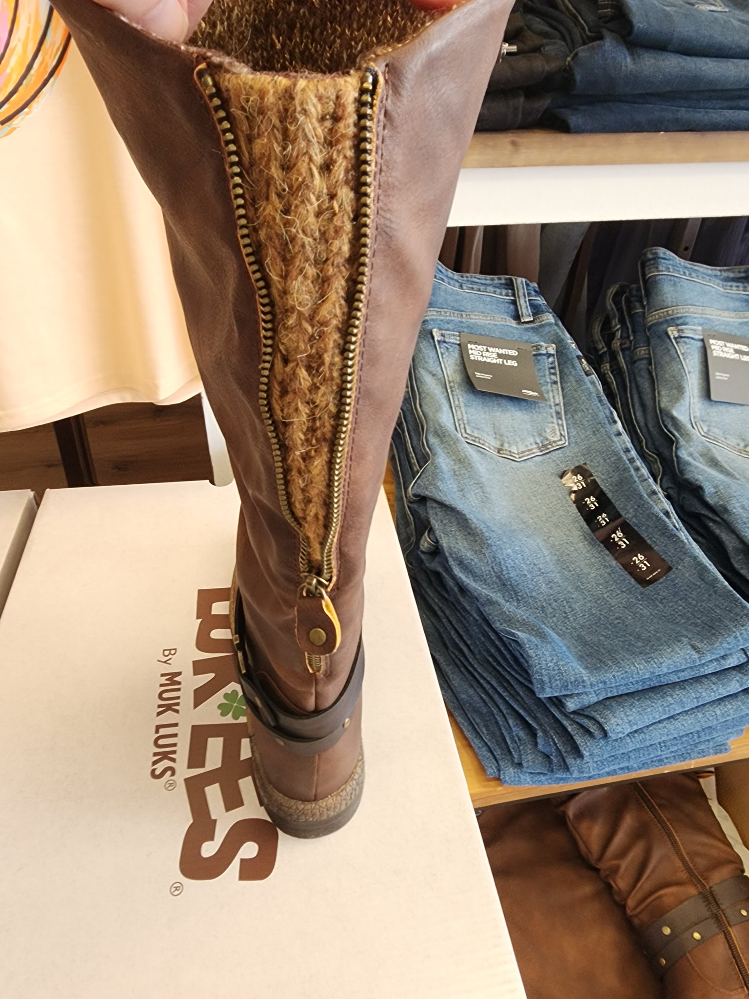 Victoria Brown tall boot