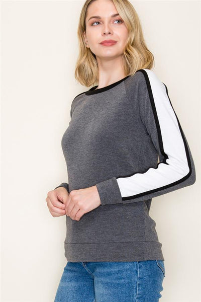 Stella various colors colorblock trim tops small to xl