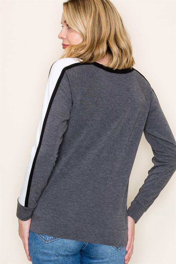 Stella various colors colorblock trim tops small to xl