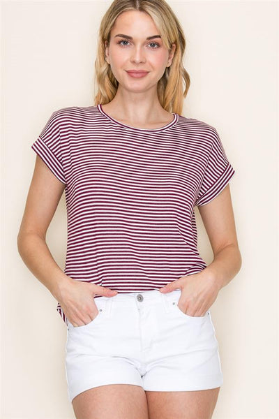 Nina various twisted stripe top small to xl