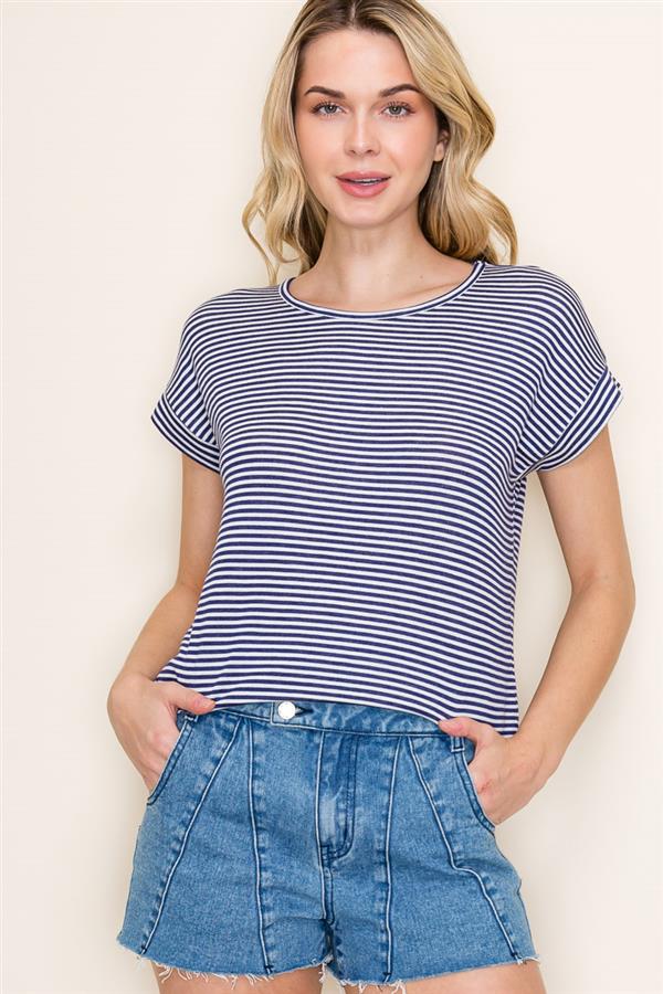 Nina various twisted stripe top small to xl