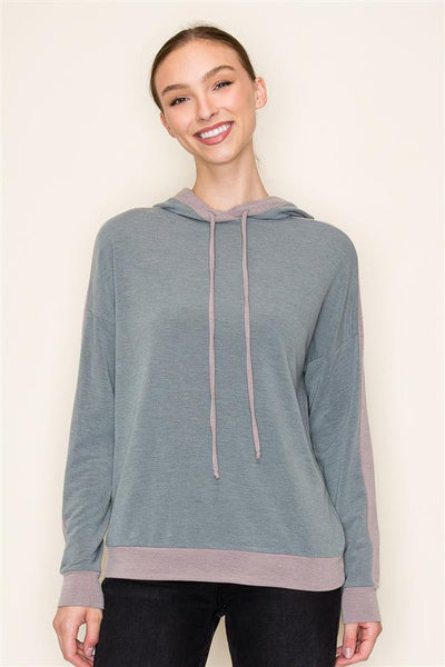Steffy olive colorblock hoodies small to xl