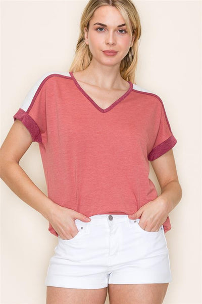Janette coloblock top small to xl
