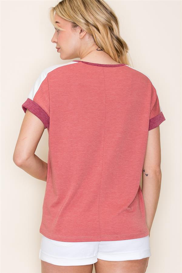 Janette coloblock top small to xl