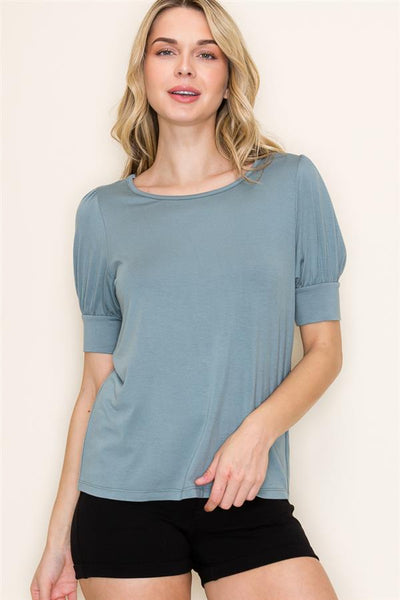 Andi dusty teal top small to xl