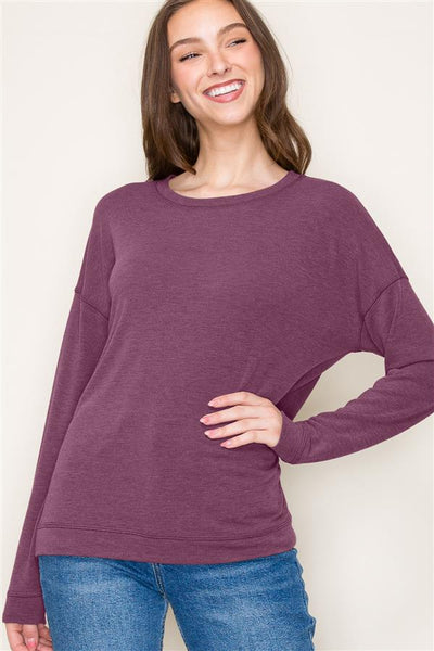 Megan plum top small to XL