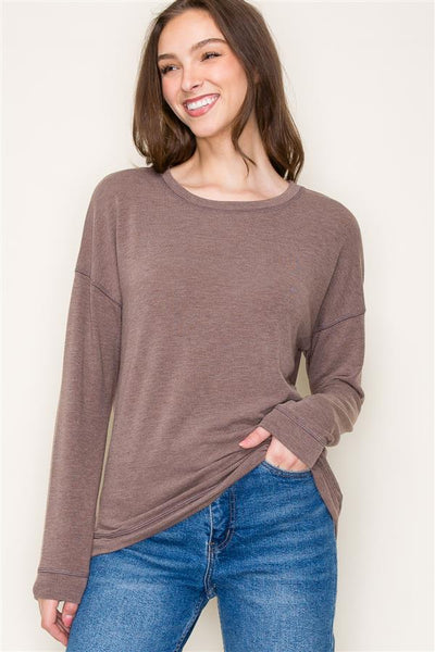 Megan mocha top small to XL