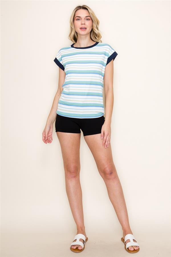 Anita Blue stripe top small to xl