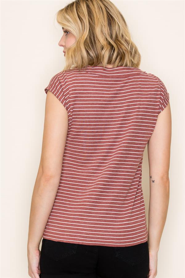 Bridget russet stripe top small to xl