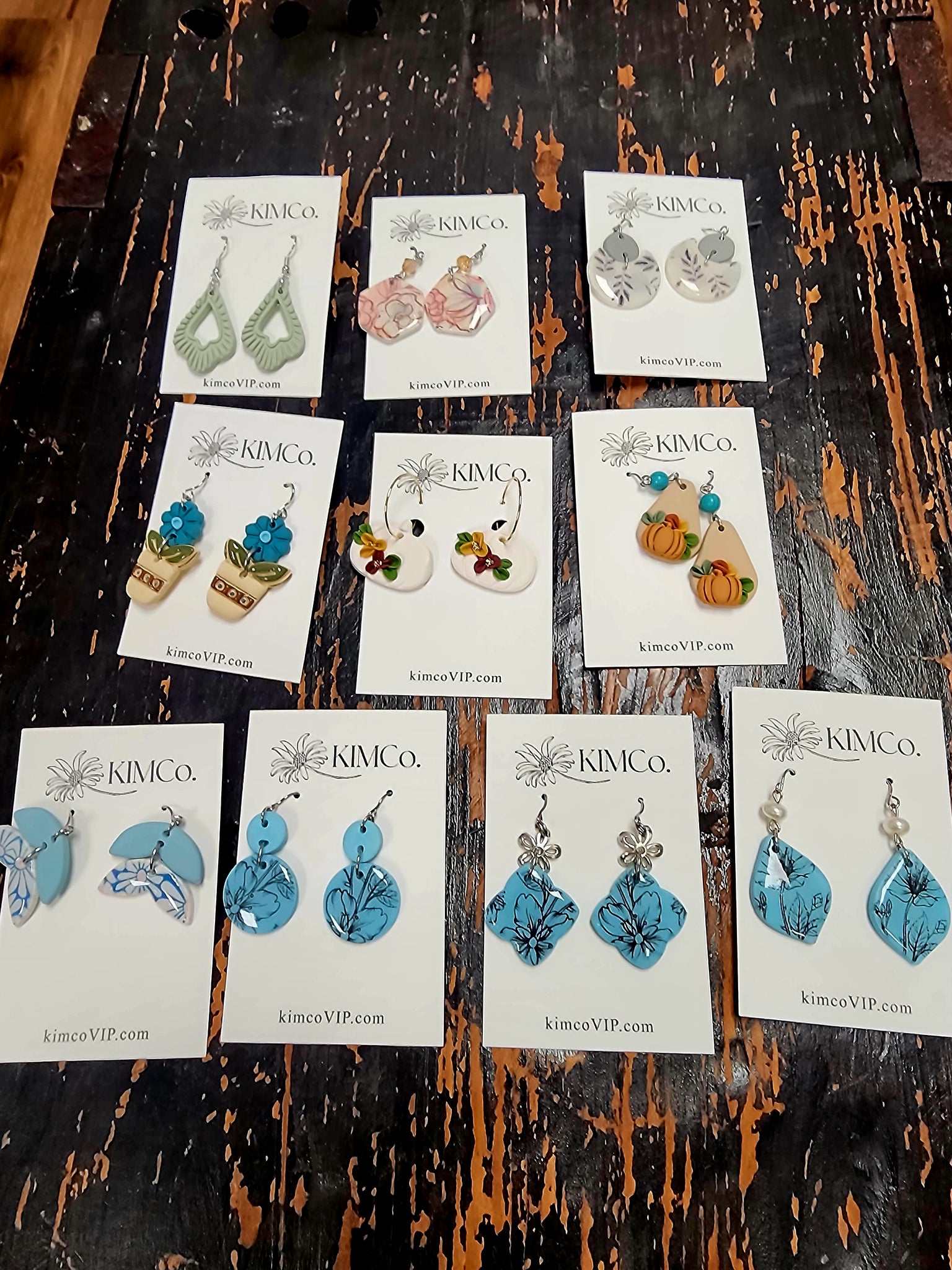 Polymer clay earrings