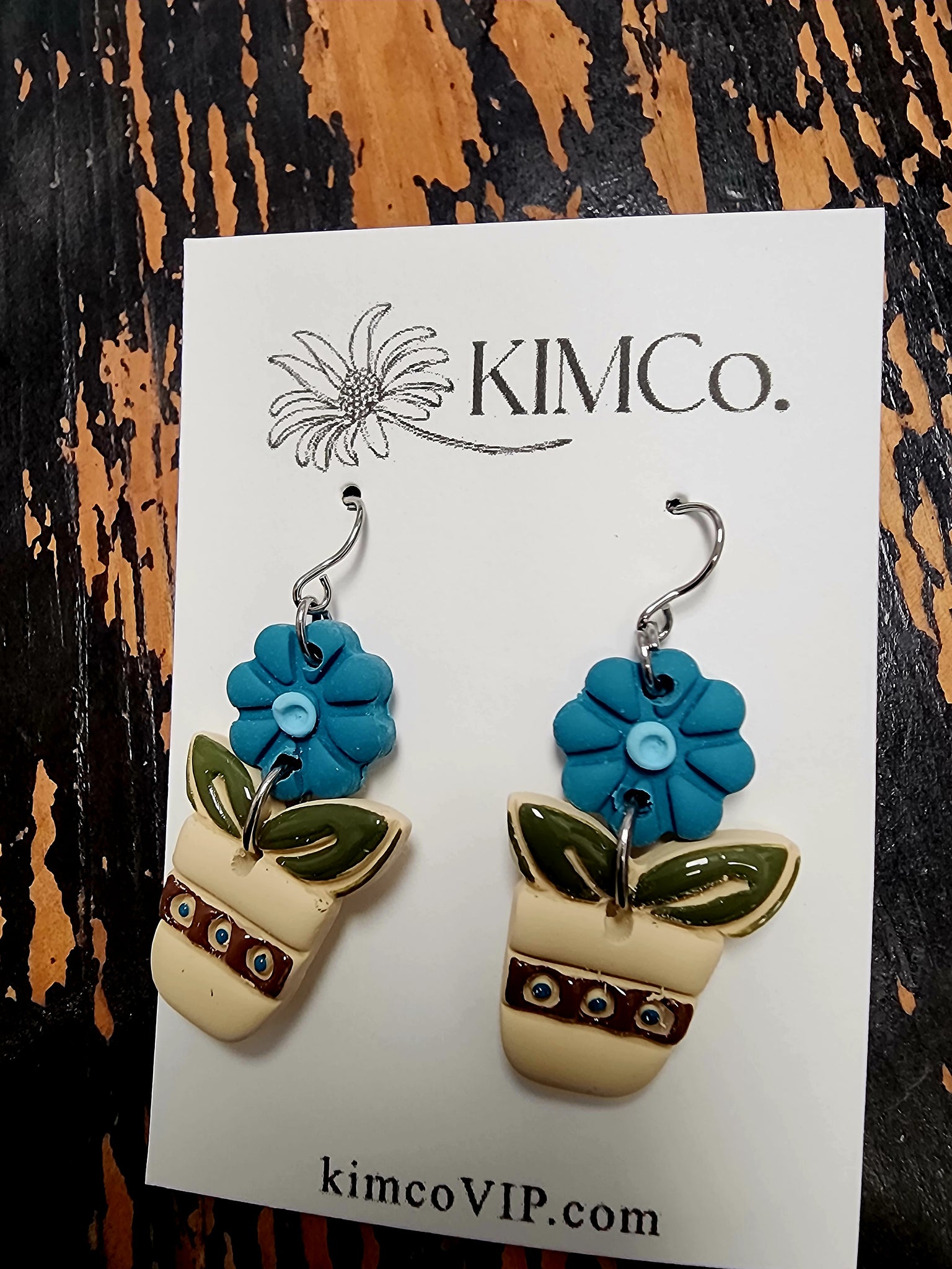 Polymer clay earrings