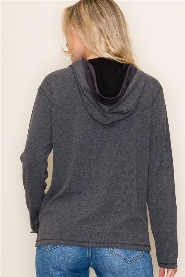 Drew various suede contrast hoodiessmall to xl
