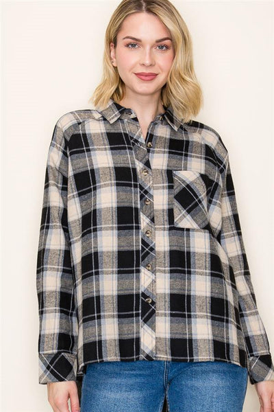 Katie plaid shirt small to xl