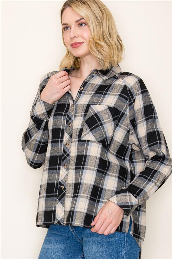 Katie plaid shirt small to xl