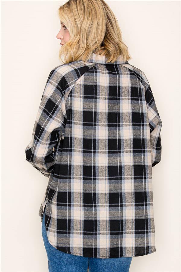 Katie plaid shirt small to xl