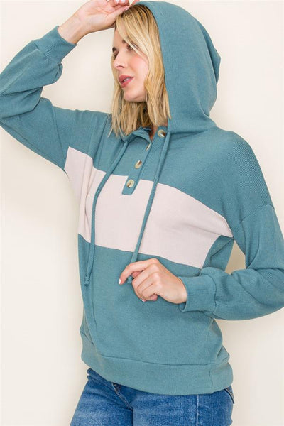 Jillian dusty teal colorblock small to xl