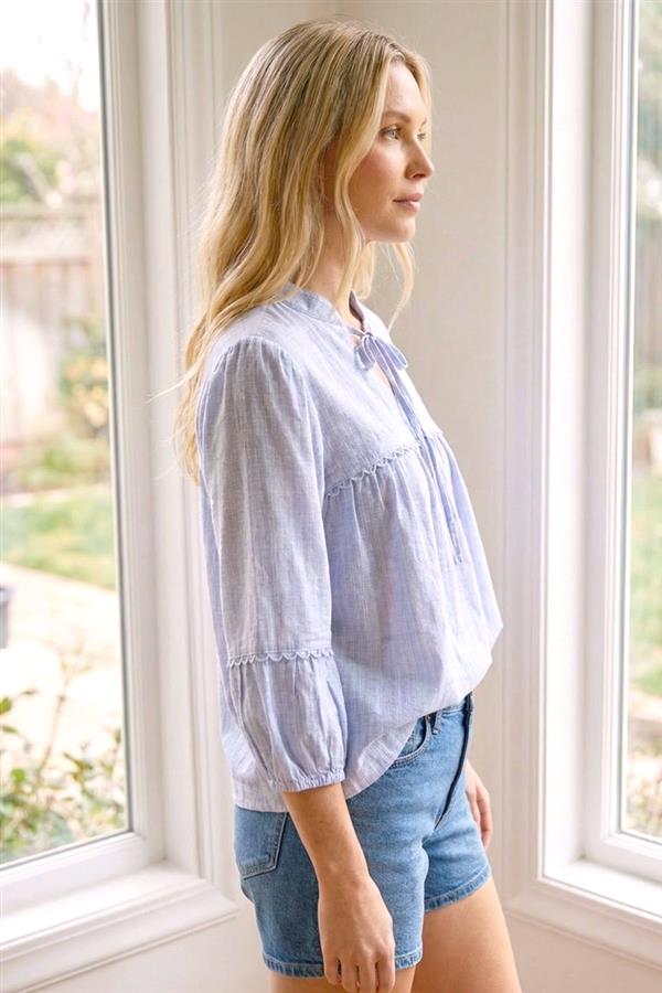 Davi various 3/4 sleeve top small to XL