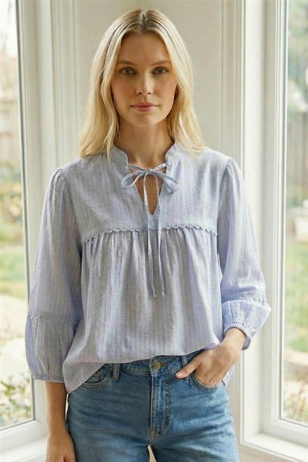 Davi various 3/4 sleeve top small to XL