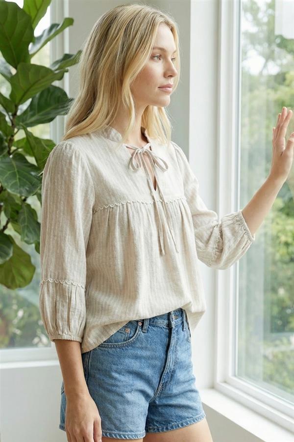 Davi various 3/4 sleeve top small to XL