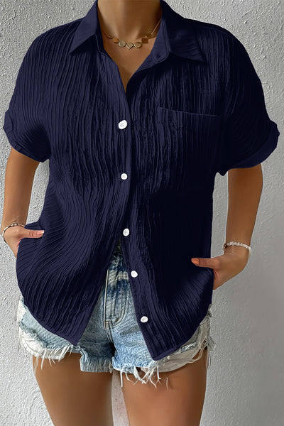 Plus Ingrid various button front blouse