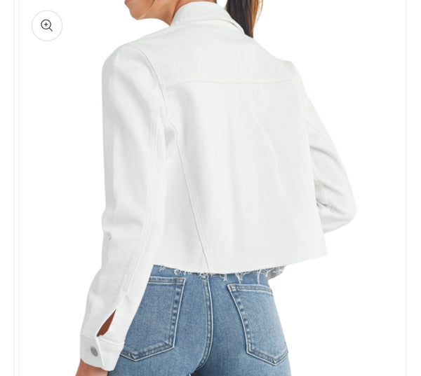Grace Jean white denim Jacket Small to XL