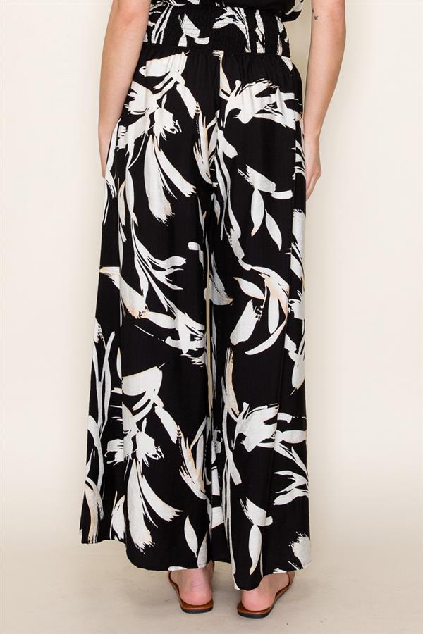 Jasmine black print two piece set small to xl
