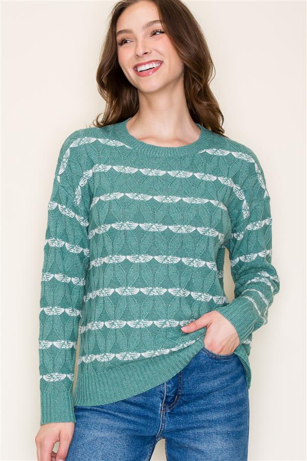 Cassie jade stripe sweater