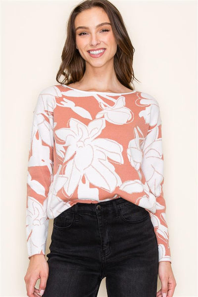 Delilah floral sweater small to xl