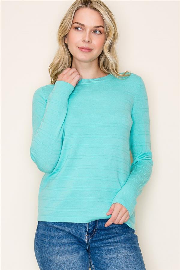 Cassie mint textured sweater small to xl