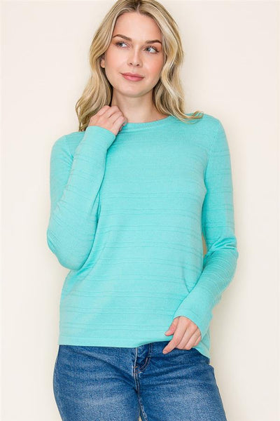 Cassie mint textured sweater small to xl