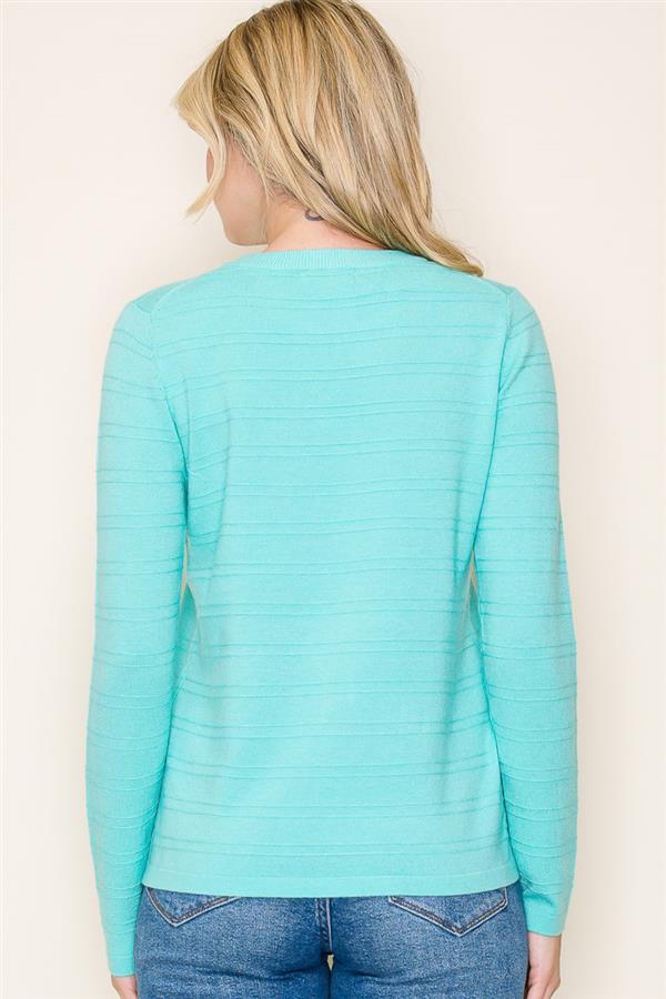 Cassie mint textured sweater small to xl