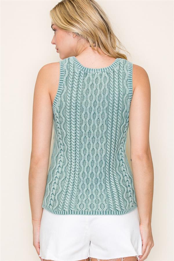 Zoey various cable knit sleeveless sweaters small to xl