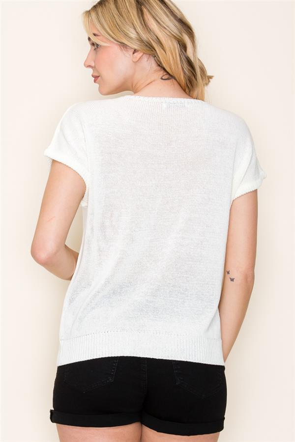 Glory patriotic summer sweater small to xl