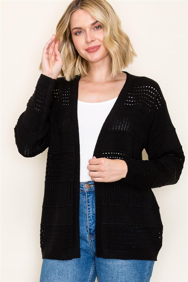 Marla pointelle cardigan various colors  small to xl