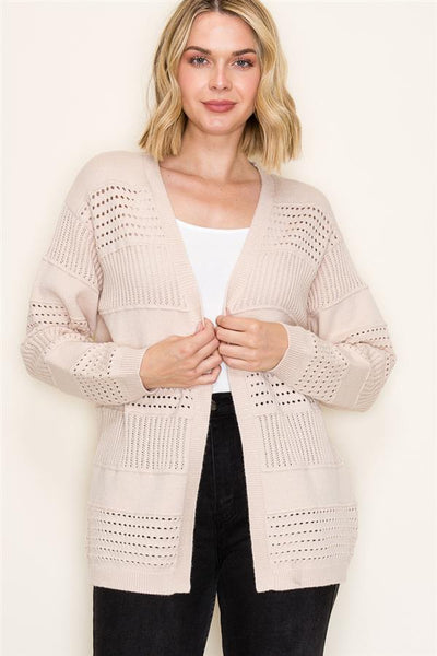 Marla pointelle cardigan various colors  small to xl