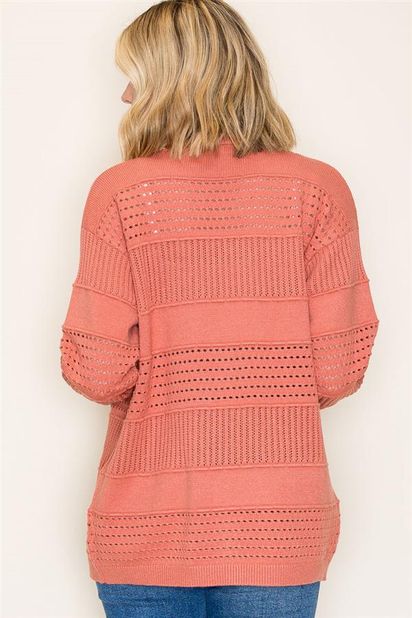 Marla pointelle cardigan various colors  small to xl