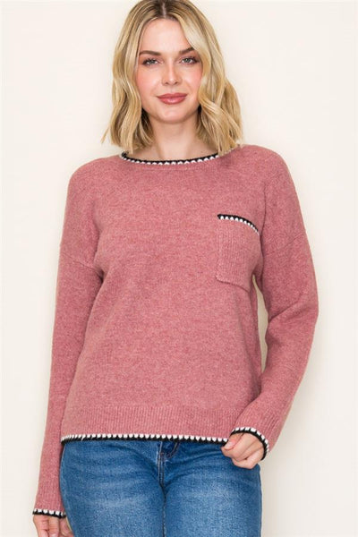 Kenzie blanket stitch sweaters small to xl