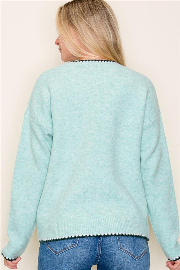 Kenzie blanket stitch sweaters small to xl