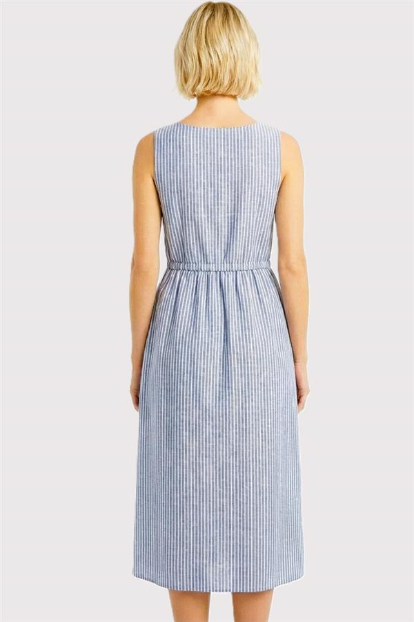 Milly denim stripe dress small to XL