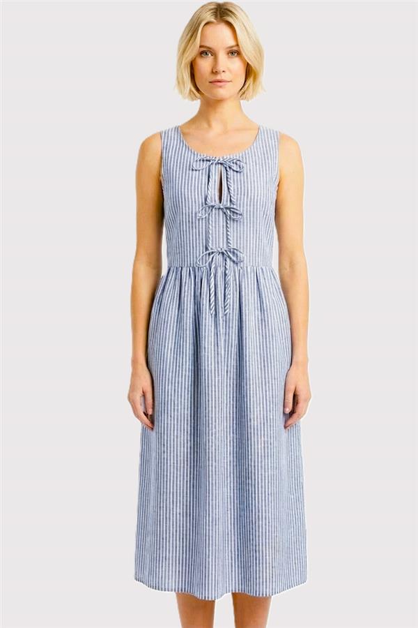 Milly denim stripe dress small to XL