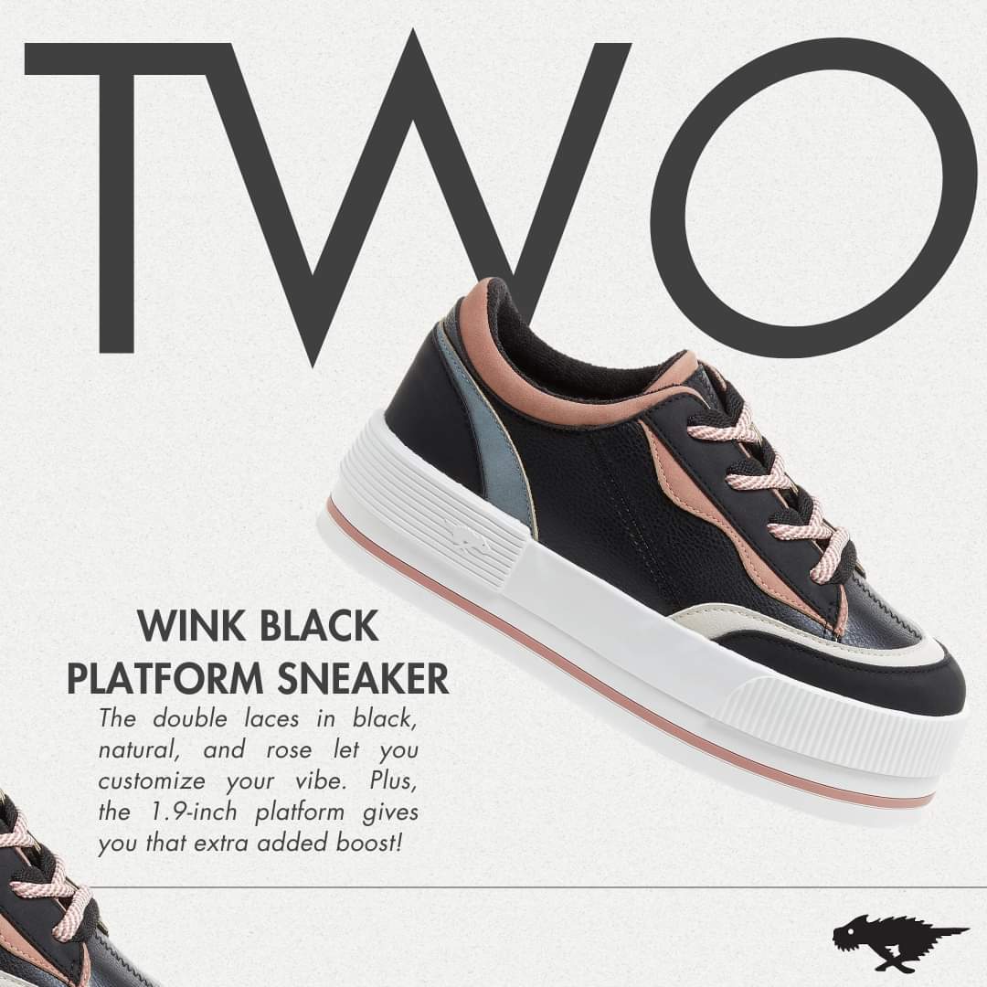 Wink platform sneaker