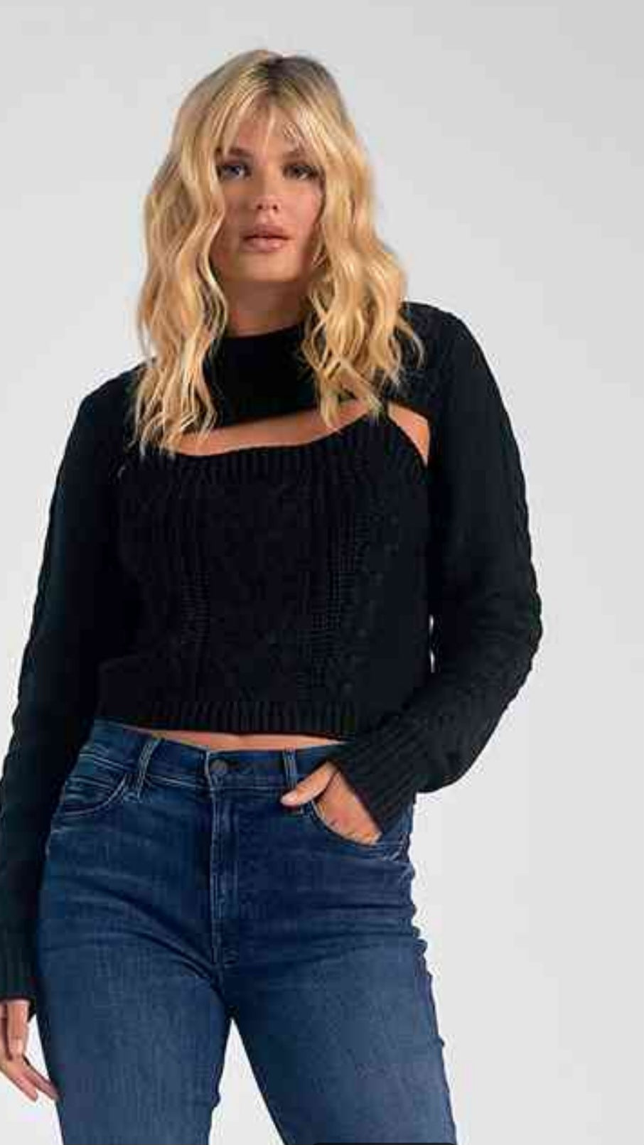 Tara various open detail sweater