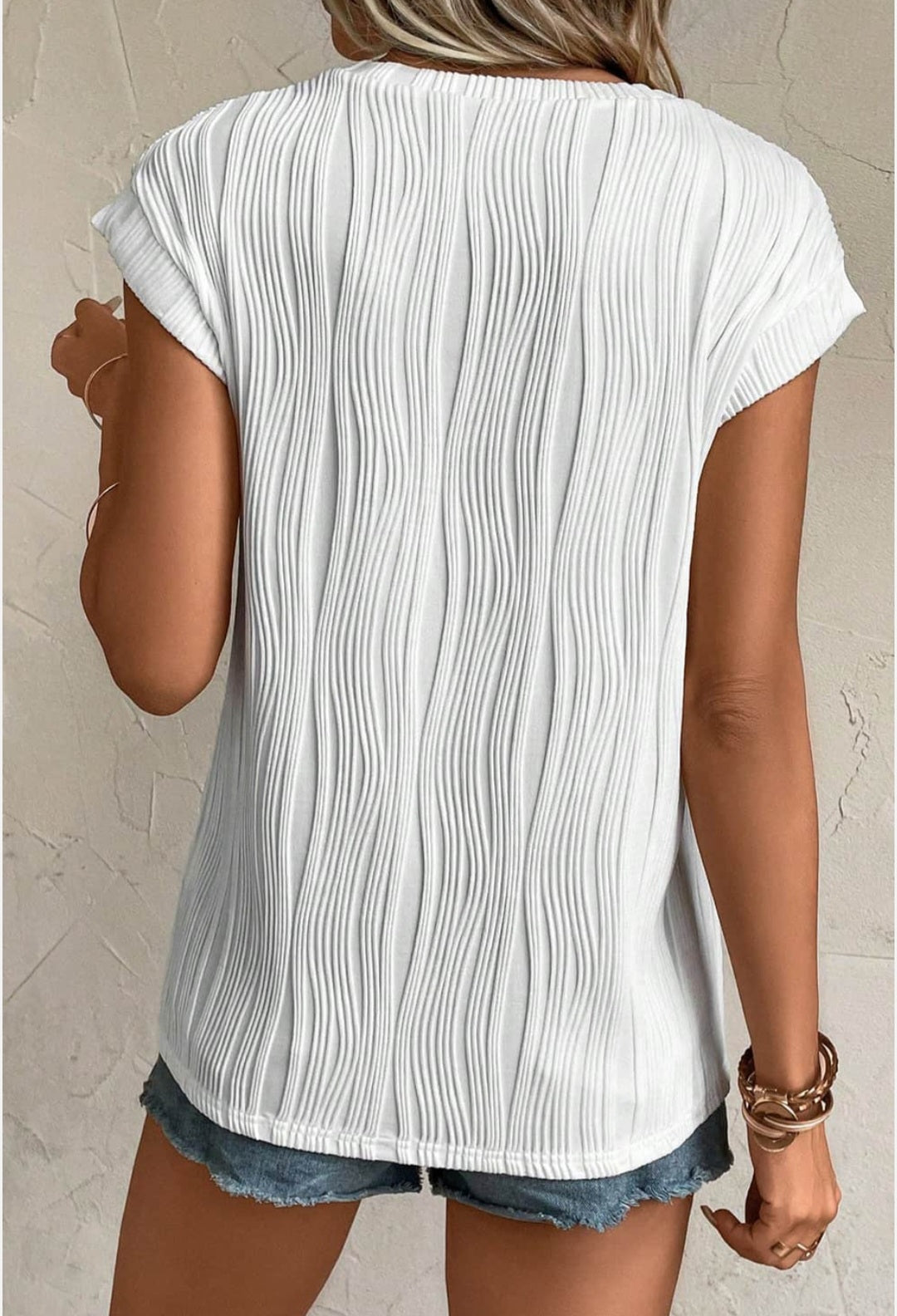 Tony Ivory textured top small to 2xl