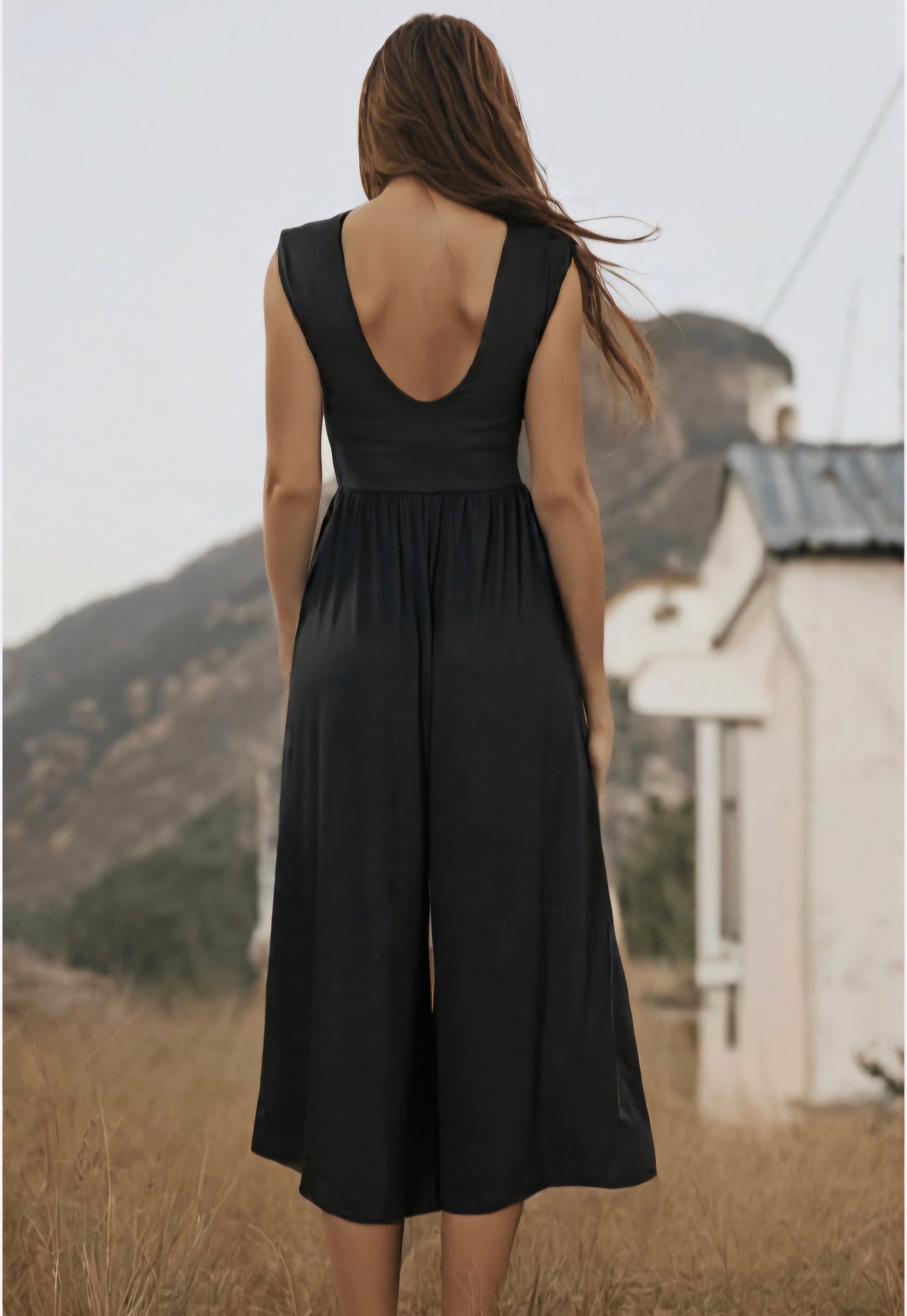Livy v back jumpsuit small to xl