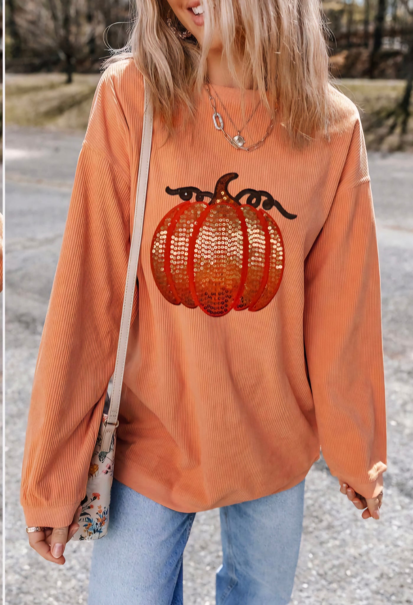 Pumpkin sweatshirt  xl left